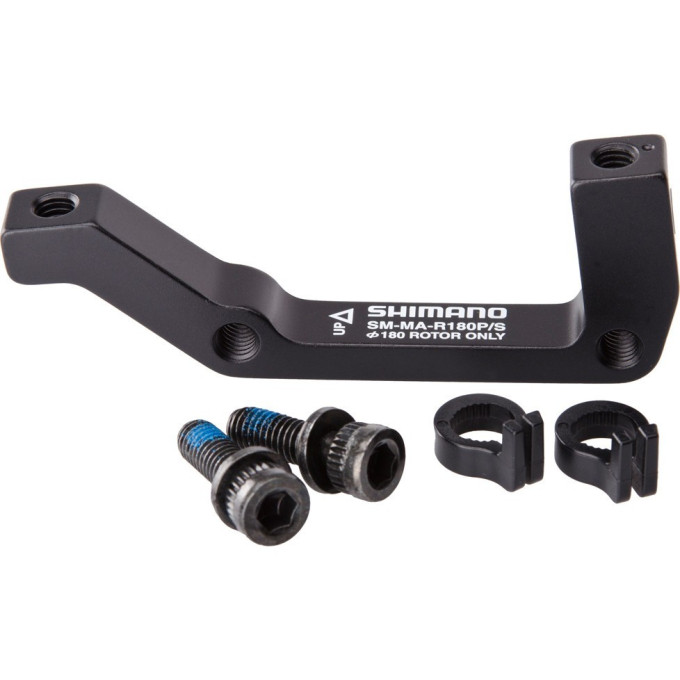 Адаптер дискового тормоза SHIMANO R180P/S, болт 2 штуки, стопорное кольцо 2 штуки ISMMAR180PSA