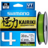 Леска плетёная SHIMANO KAIRIKI 4 PE 150 м разноцветная 0,10 мм 6,8 кг LDM54TE0810015M