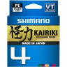Леска плетёная SHIMANO KAIRIKI 4 PE 150 м разноцветная 0,230 мм 18,6 кг LDM54TE3023015M