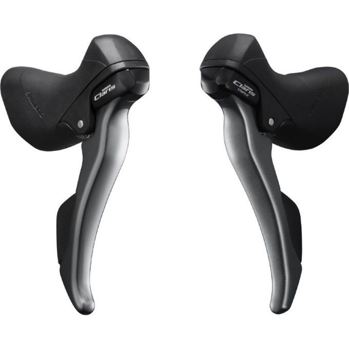 Шифтер SHIMANO CLARIS, R2000, левый/правый, 2X8 скоростей, трос+оплетка, для плоского руля ESLR2000DPA