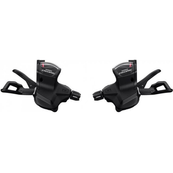 Шифтер SHIMANO DEORE, M6000, левый/правый, 2/3x10 скоростей, трос+оплетка ISLM6000PA