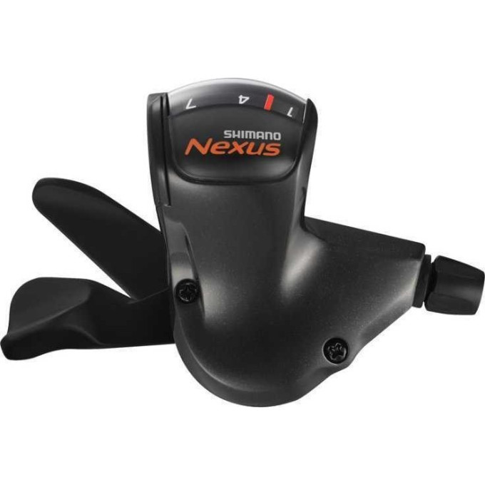 Шифтер SHIMANO NEXUS, 7S50, прав, 7ск, цв. Черный, тр.2280мм, оплетк. 2100мм, для CJ-NX10, б/уп ASL7S50ALLL