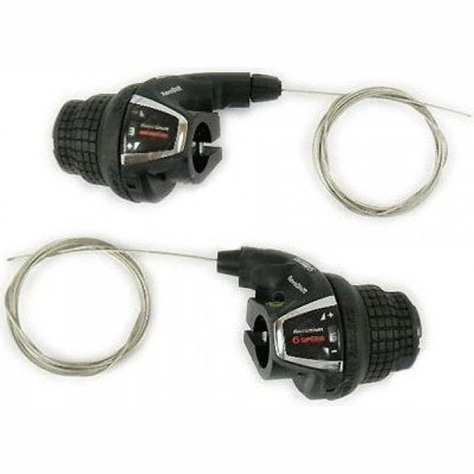 Шифтер SHIMANO TOURNEY, RS35, лев/пр, 3x6ск, тр.+оплетк ESLRS35P6A