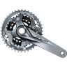 Система SHIMANO ALIVIO, M4060, 170 мм, интегрированный вал, 44/32/22, с защитой звезд, черный EFCT4060CX422CL