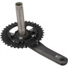 Система SHIMANO DEORE, M6000-2, 170 мм, интегрированный вал, 10 скоростей, 38/28T без каретки, черный EFCM6000CX88X