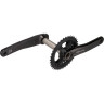 Система SHIMANO DEORE, M6000-2, 175 мм, интегрированный вал, 10 скоростей, 38/28T без каретки, черный EFCM6000EX88X