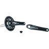 Система SHIMANO DEORE, M617, 175 мм, интегрированный вал, 36/22T без каретки, черный EFCM617EX62L
