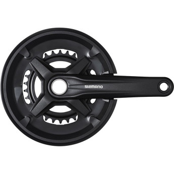 Система SHIMANO MT210, 170мм, для 2x9 скорости, интегрированный вал, 46/30, с защитой, черный