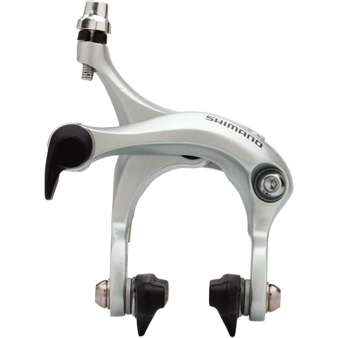 Тормоз клещевой SHIMANO R451, задний, гайка: 10,5мм, пролет 57мм, колодки R50T2, EBRR451AR73S